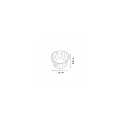 Caissette ronde plissée papier blanc ø 2,5 cm - par 1000