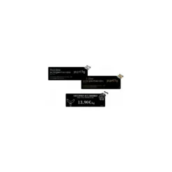 Cartes longues PVC noires Edikio Flex 5 x 15 cm - par 500
