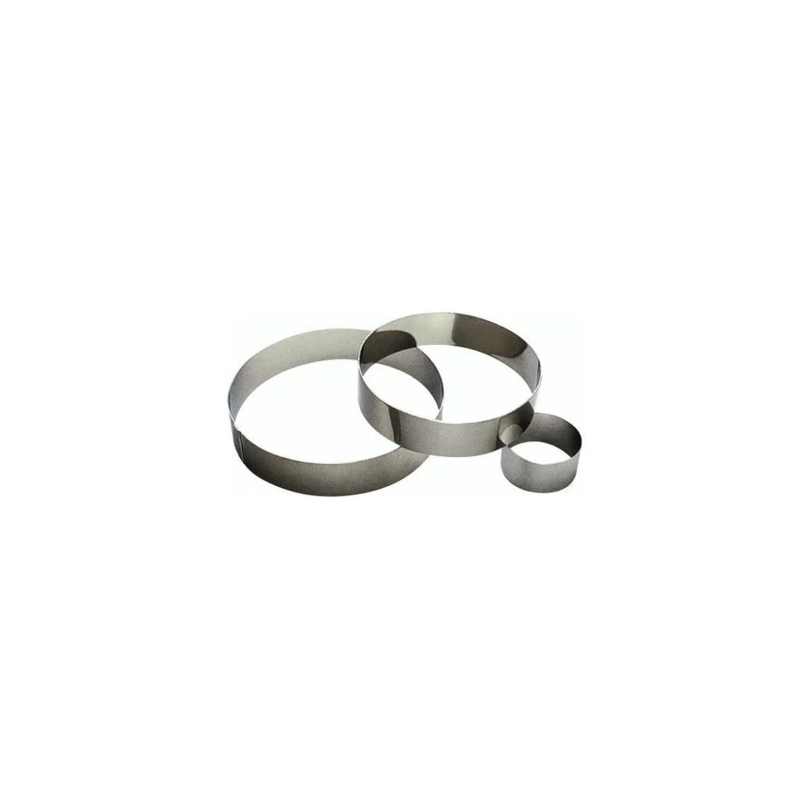 Cercle à mousse inox ø 6 x 4,5 cm