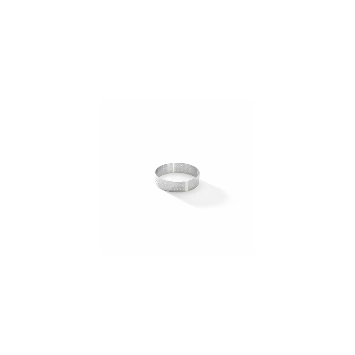 Cercle à tarte inox perforé Ø 7,5 cm x 2 cm