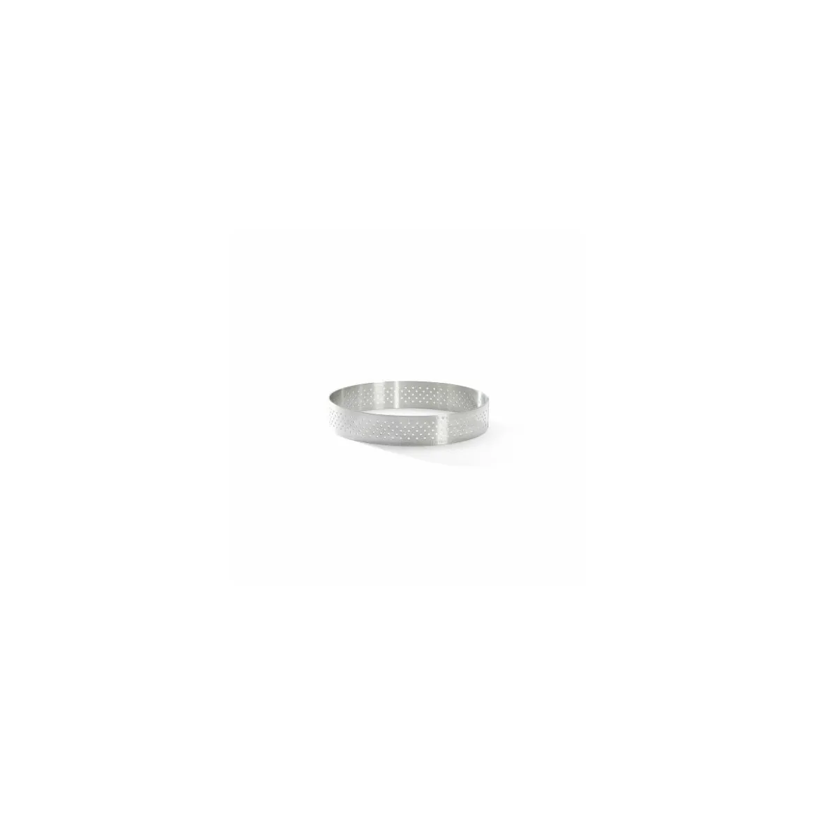 Cercle à tarte perforé inox 10,5 x 2 cm