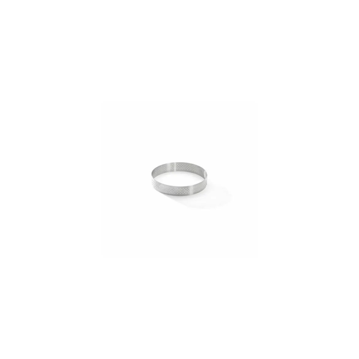 Cercle à tarte perforé inox 10,5 x 2 cm