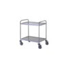 Chariot de service inox 2 niveaux 109,5 x 69,5 x 96 cm