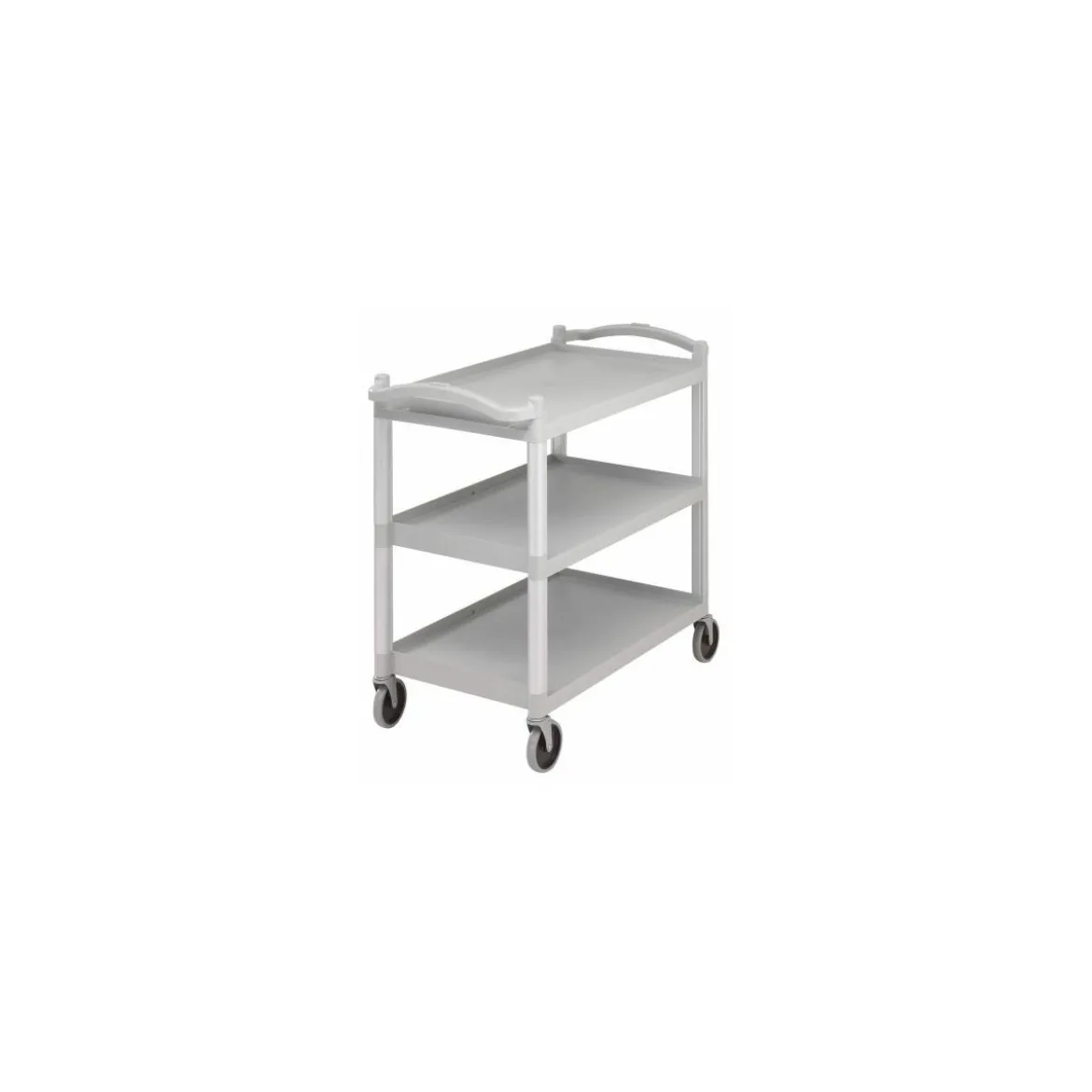 Chariot de service 3 plateaux gris