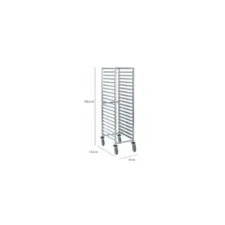 Échelle inox 20 niveaux 60 x 40 cm