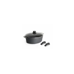 Cocotte Diamond Lite fonte 3L + couvercle verre + poignées