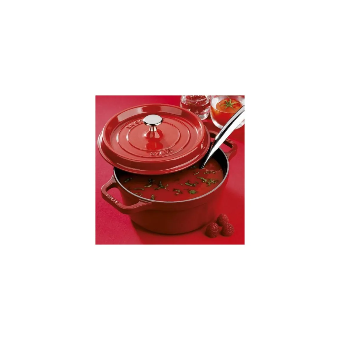 Cocotte fonte cerise Staub ø 24 cm