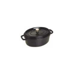 Cocotte fonte ovale noire ø 29 cm