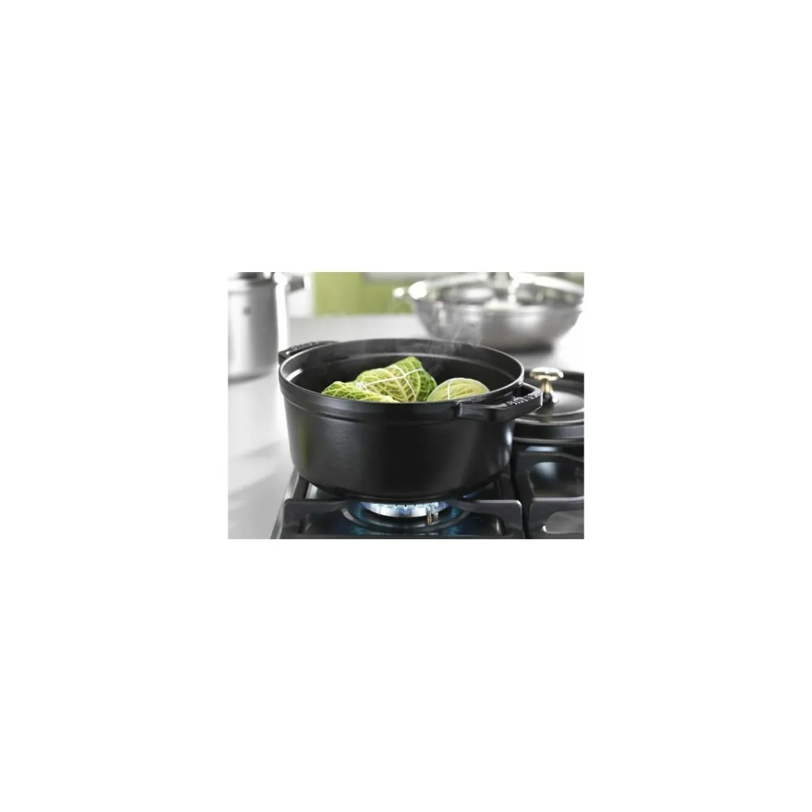 Cocotte fonte ovale noire ø 29 cm