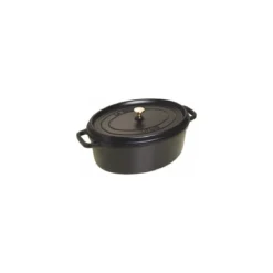 Cocotte fonte ovale noire Staub ø 37 cm