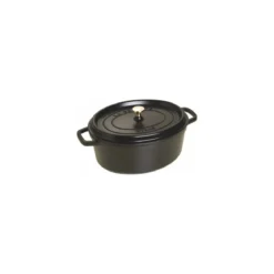 Cocotte fonte ovale noire Staub ø 33 cm