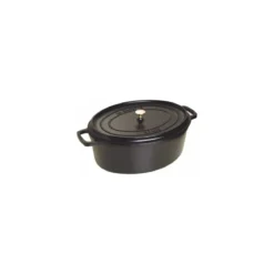 Cocotte fonte ovale noire Staub ø 41 cm