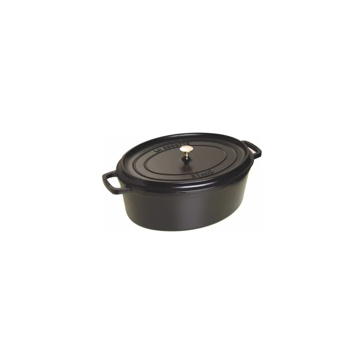 Cocotte fonte ovale noire Staub ø 41 cm