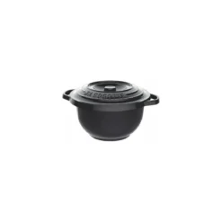 Cocotte plastique micro-ondable noire 55 cl - par 25