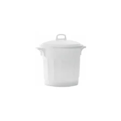 Conteneur fourre-tout blanc 75 L emboîtable sans couvercle