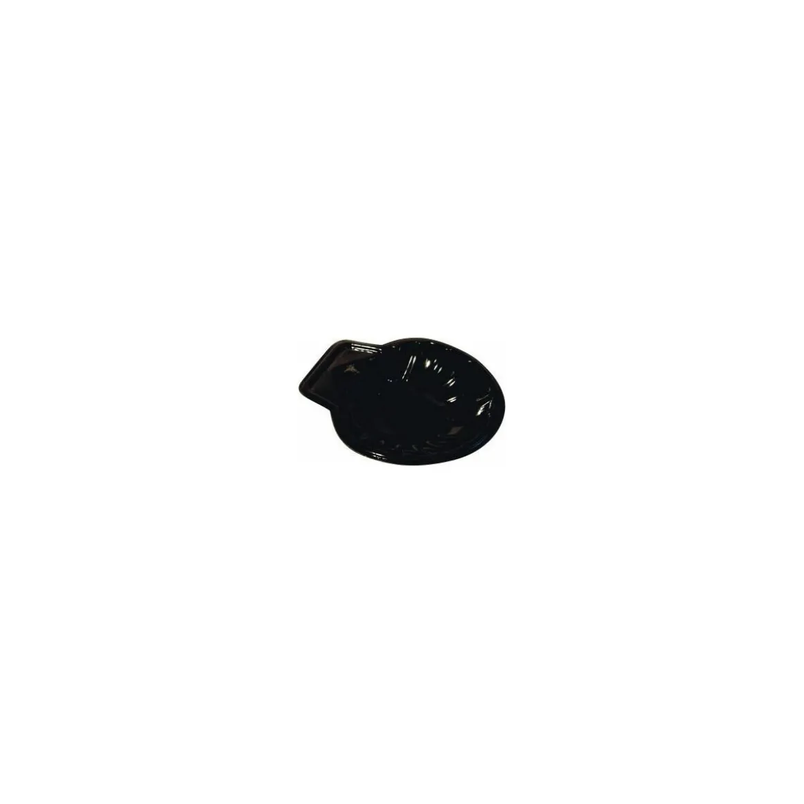 Coquille St Jacques polystyrène noir 12,5 x 12,5 x 2 cm - par 100