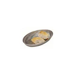 Corbeille à pain inox ovale 31 x 21 cm