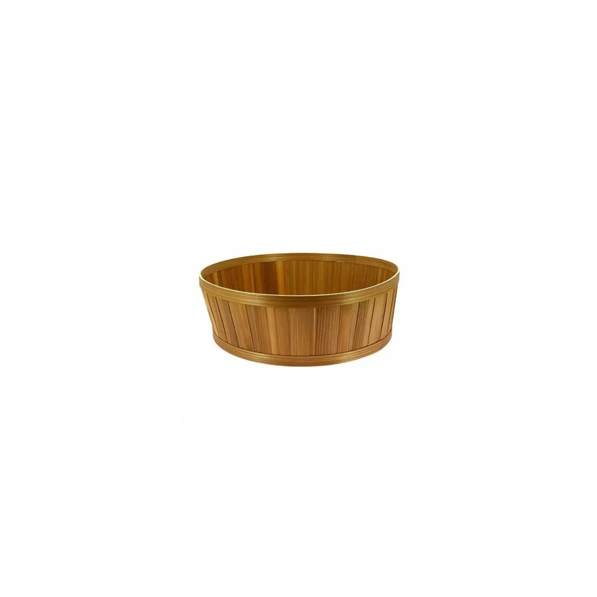 Corbeille ronde bambou ø 40 x 13 cm - par 12