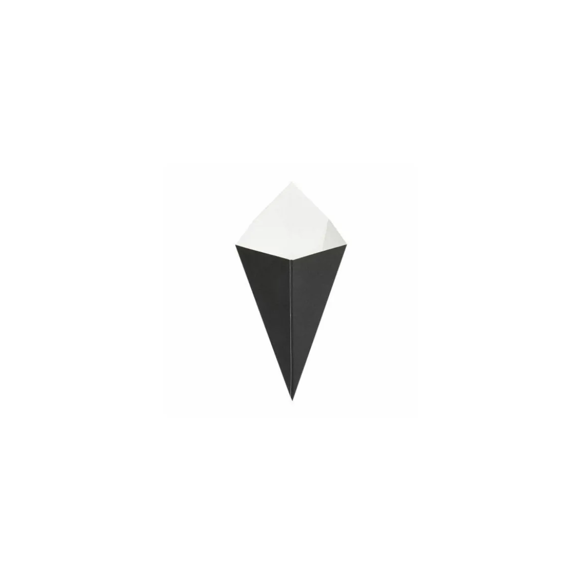 Cornet à frites kraft noir 100 ml - par 200