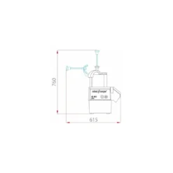 Coupe légumes CL50 Ultra 1 Vitesse 400V triphasé