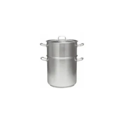 Couscoussier droit couvert inox 26,5 L 45,5 cm ø 28 cm
