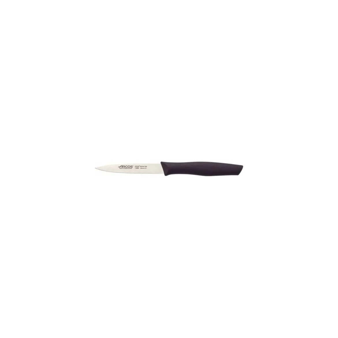 Couteau d'office souple lisse Arcos noir 10 cm