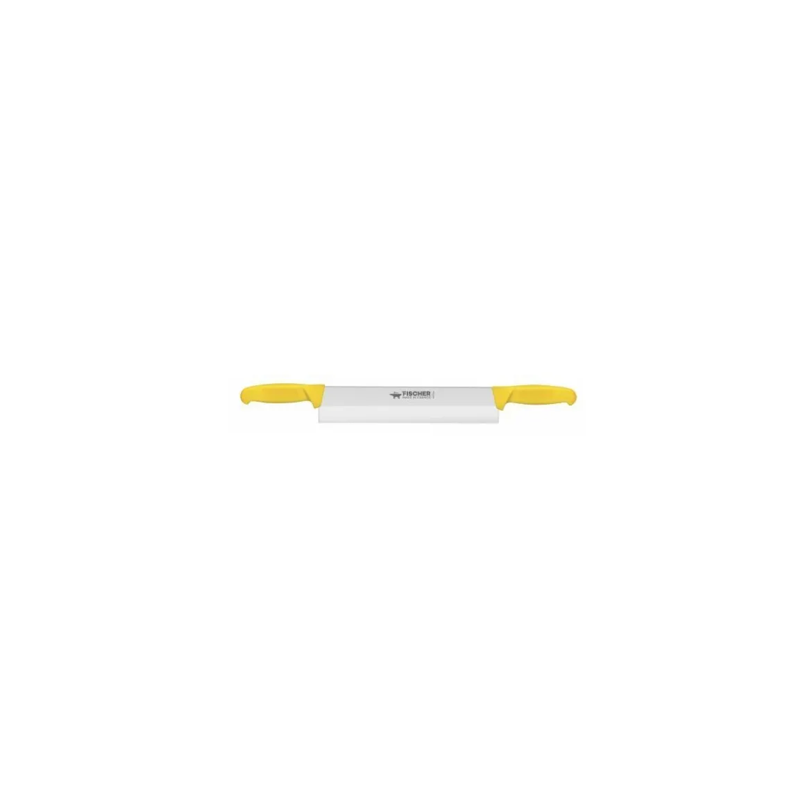Couteau à fromage 2 mains jaune 33 cm