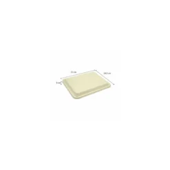 Couvercle bagasse pour plateau repas 29,5 x 24 cm- par 50