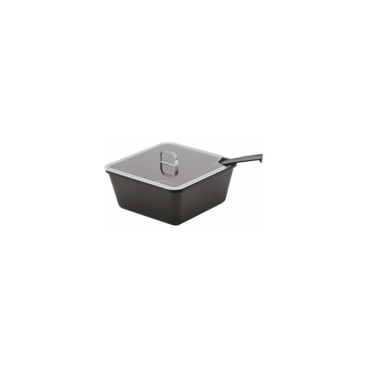 Couvercle à encoche transparent pour saladier carré 1,5 l