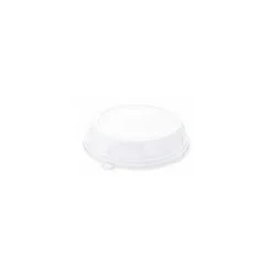 Couvercle en rPET pour assiette ronde Ø 23 cm - par 126