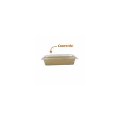 Couvercle en RPET pour barquette en bagasse de 95 cl - par 300