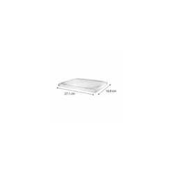 Couvercle PET pour barquette aluminium 140 cl - par 100