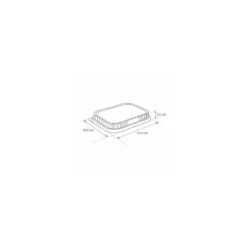 Couvercle PET pour barquette aluminium 72,5 cl - par 110