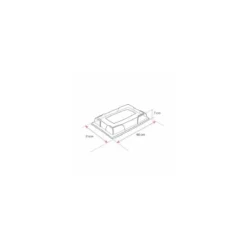 Couvercle PET pour plateau 46 x 30,5 cm - par 5