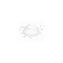 Couvercle plastique pour coquille Saint Jacques aluminium ou plastique - par 100