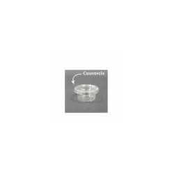 Couvercle plastique transparent pour pot à sauce Delipack 60 ml - par 100