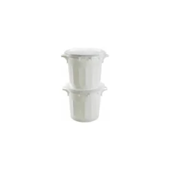 Couvercle plat blanc pour conteneur alimentaire 75 L