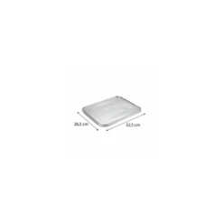 Couvercle plateau aluminium GN 1/2 - par 100