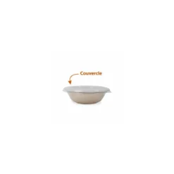 Couvercle RPET pour saladier pulpe rond 100 cl - par 150