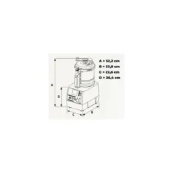 Cutter-blender chauffant Robot Cook 230V monophasé