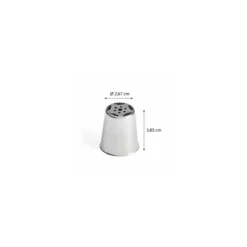 Douille russe à fleur 247 inox ø 2,6 cm