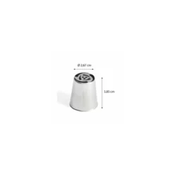 Douille russe à fleur 242 inox ø 2,6 cm