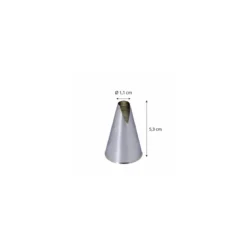 Douille Saint-Honoré inox ø 1,1 cm