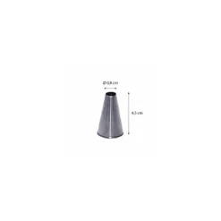 Douille unie inox ø 0,8 cm