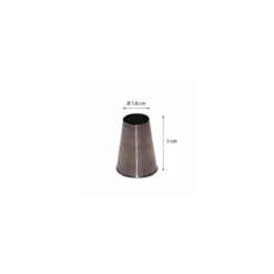 Douille unie inox ø 1,8 cm