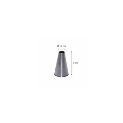 Douille unie inox ø 1,2 cm