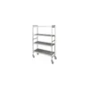 Echelle duralinox avec roulettes H.180 x 46 cm