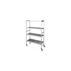 Echelle duralinox avec roulettes H.180 x 46 cm