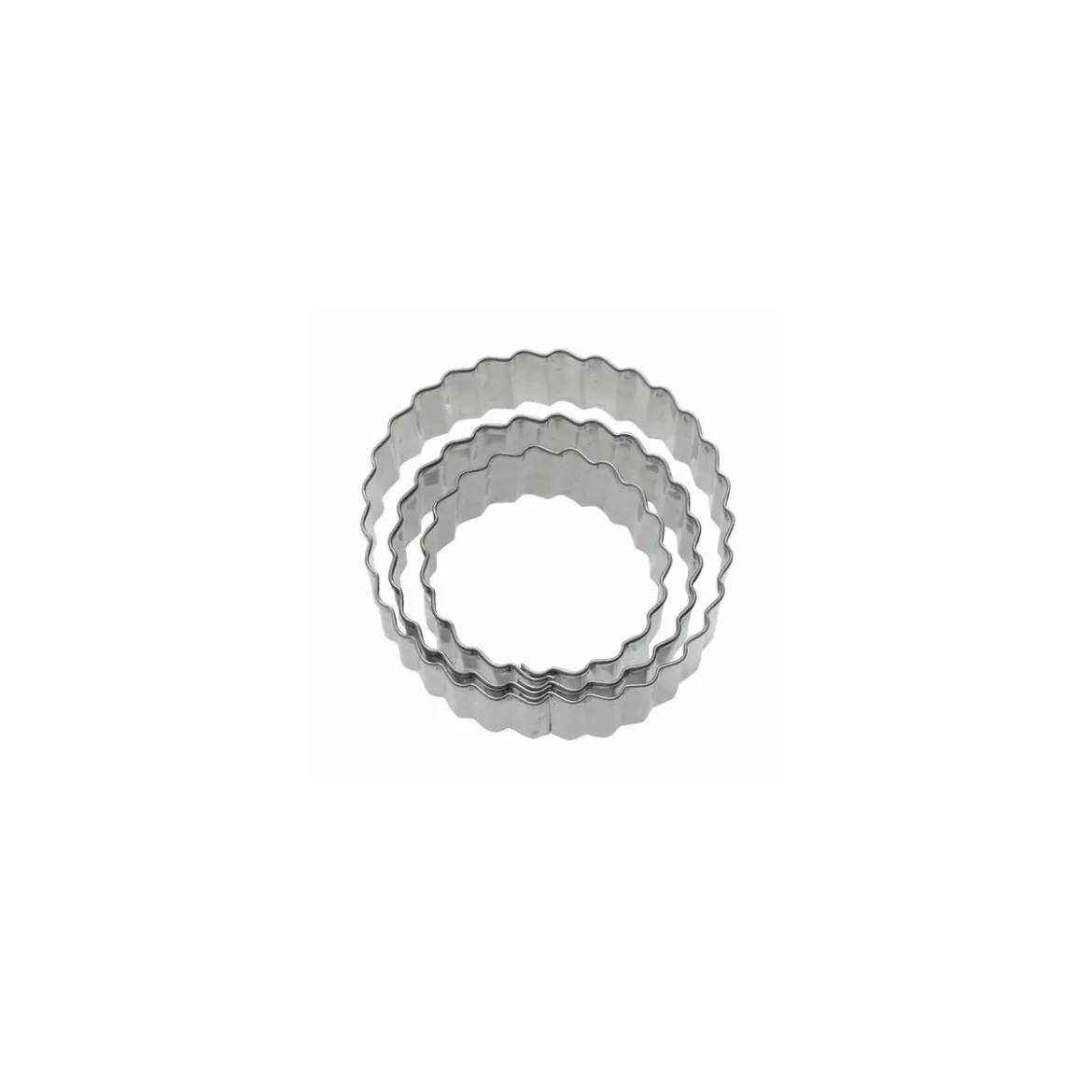Emporte pièce inox rond cannelé 4 cm, 5 cm et 6 cm- par 3