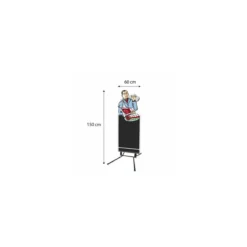 Enseigne de trottoir chef boucher 153 x 60 cm